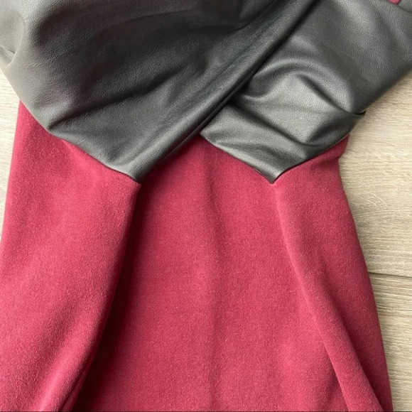 Guess  Faux Leather Sleeve Baseball Jacket - Picture 8 of 15
